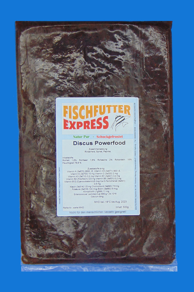 Flachtafel 500g Discus Powerfood