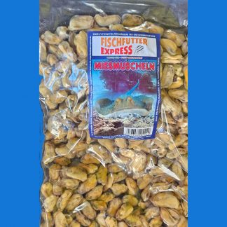Fischfutter Miesmuschel ganz 500g Flachtafel